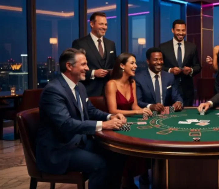 Strefa BlackJack podczas eleganckiego eventu firmowego
